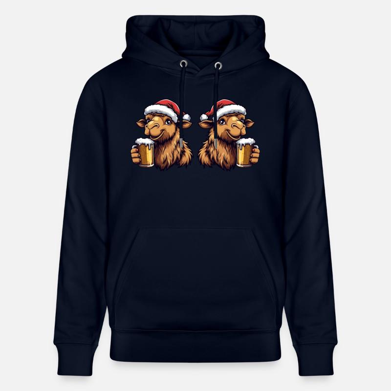 Kamel Weihnachten Bier Team - Stanley/Stella Unisex Bio-Hoodie CRUISER  - Navy