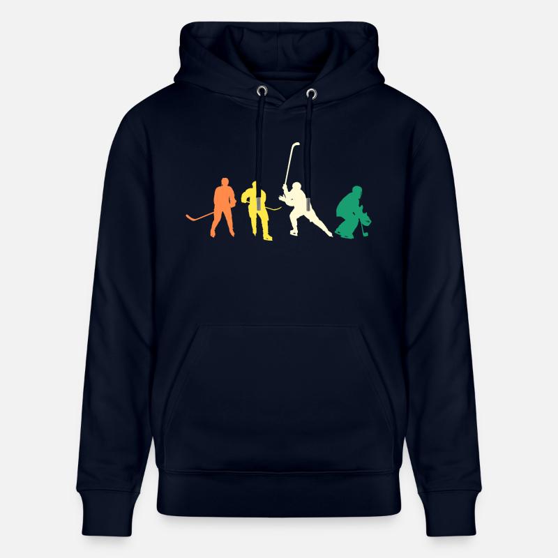 Eishockeyspieler Evolution Eishockey - Stanley/Stella Unisex Bio-Hoodie CRUISER  - Navy