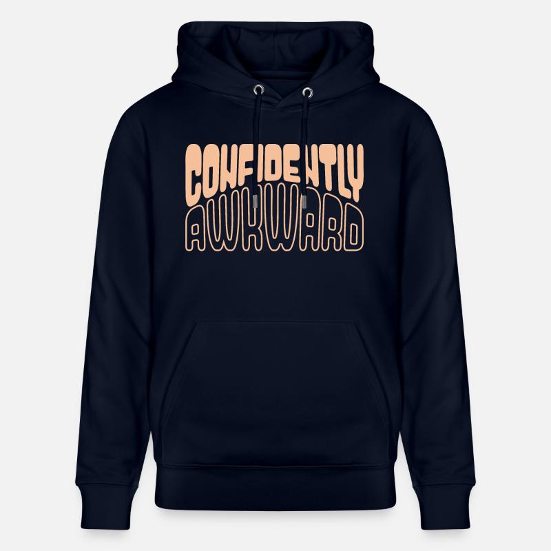 Confiant et maladroit en jaune - Sweat à capuche bio CRUISER Stanley/Stella Unisexe - marine