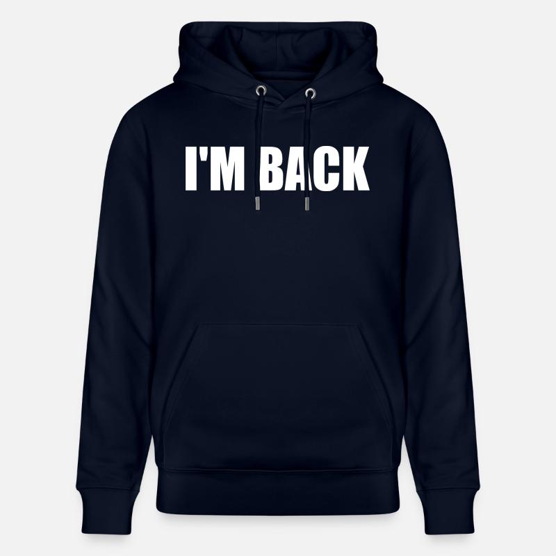 Im back - Sweat à capuche bio CRUISER Stanley/Stella Unisexe - marine