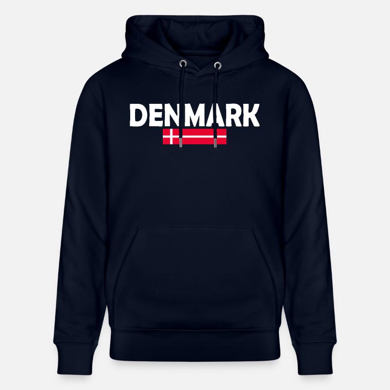 Drapeau du Danemark - Sweat à capuche bio CRUISER Stanley/Stella Unisexe - marine