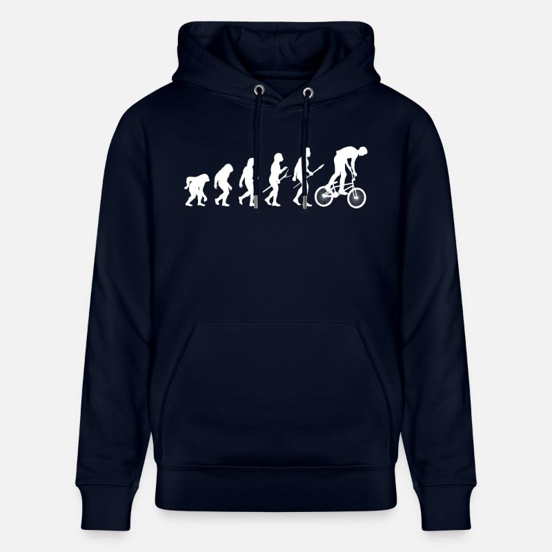 Vélo Evolution VTT - Sweat à capuche bio CRUISER Stanley/Stella Unisexe - marine