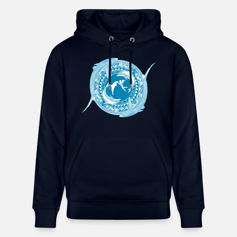 Tochter von Poseidon - Stanley/Stella Unisex Bio-Hoodie CRUISER  - Navy