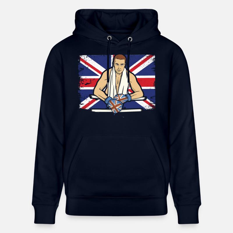 Boxe Royaume-Uni - Sweat à capuche bio CRUISER Stanley/Stella Unisexe - marine