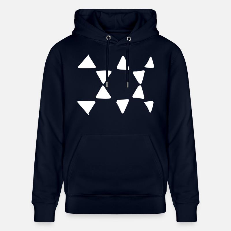 Triangular Pattern Triangular Shapes - Stanley/Stella CRUISER Unisex Organic Hoodie - navy