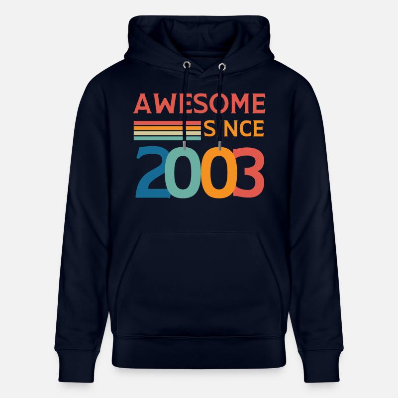 Awesome since 2003 - Sweat à capuche bio CRUISER Stanley/Stella Unisexe - marine