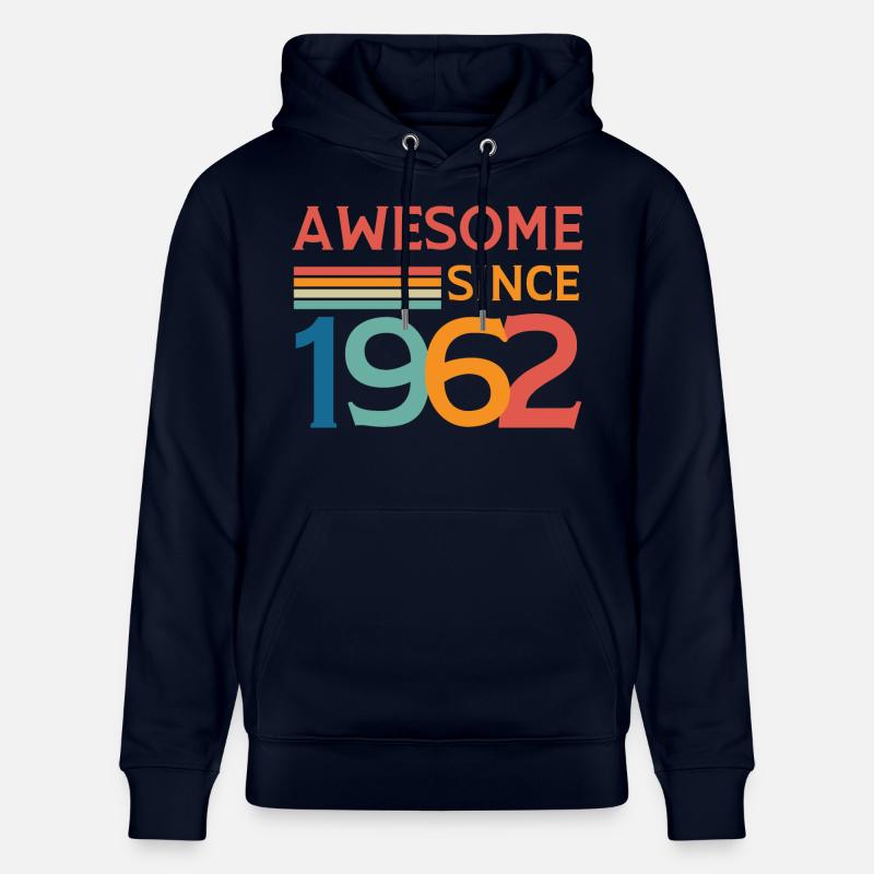 Awesome since 1962 - Sweat à capuche bio CRUISER Stanley/Stella Unisexe - marine