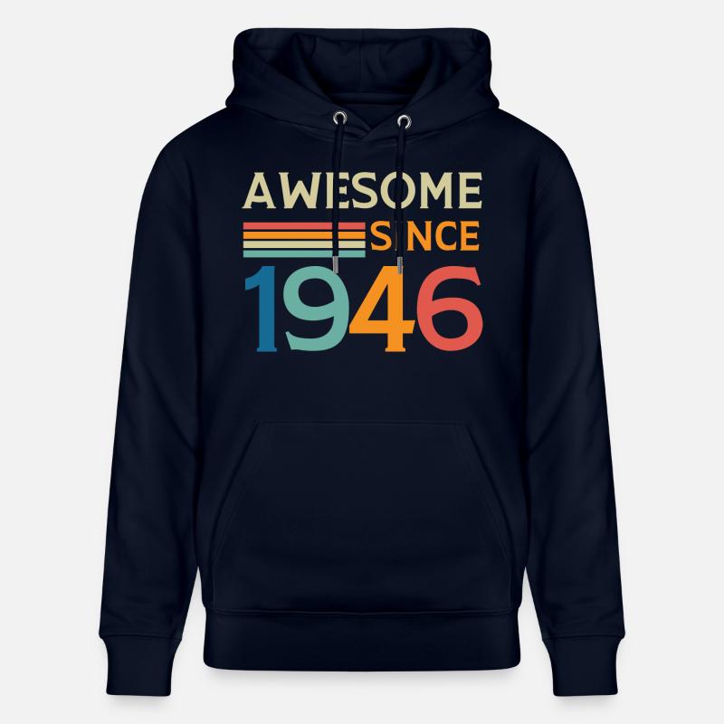 Awesome since 1946 - Sweat à capuche bio CRUISER Stanley/Stella Unisexe - marine