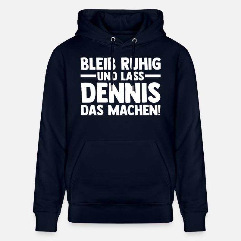 Prénom Dennis - Sweat à capuche bio CRUISER Stanley/Stella Unisexe - marine