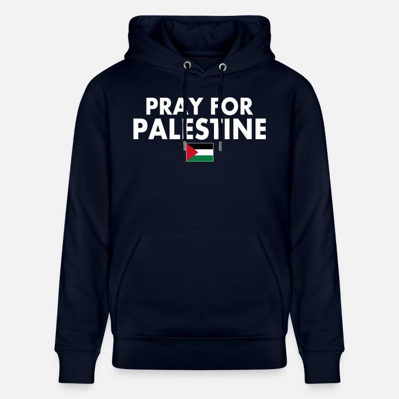 Pray for palestine - Sweat à capuche bio CRUISER Stanley/Stella Unisexe - marine