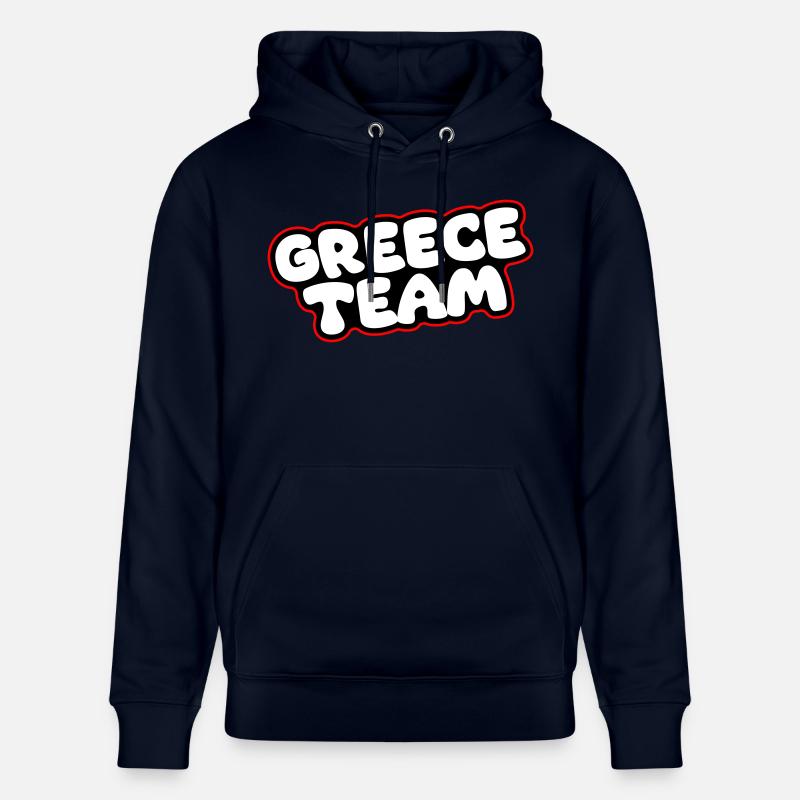 Équipe Grèce - Sweat à capuche bio CRUISER Stanley/Stella Unisexe - marine