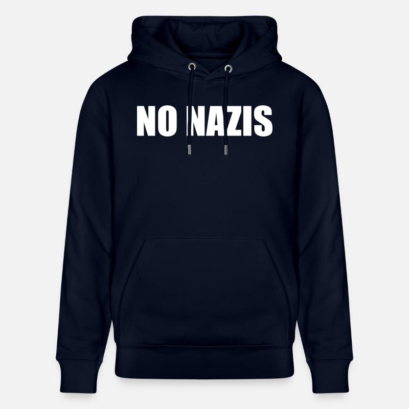 Pas de nazis - Sweat à capuche bio CRUISER Stanley/Stella Unisexe - marine