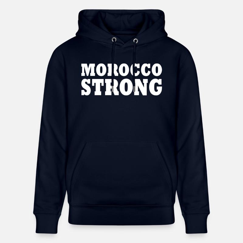 Morocco strong - Sweat à capuche bio CRUISER Stanley/Stella Unisexe - marine