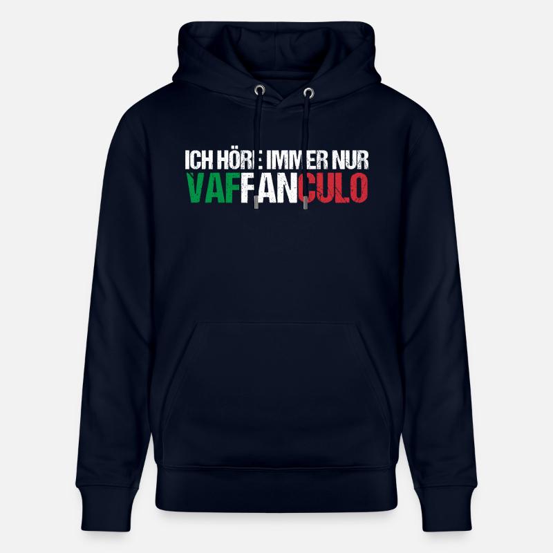 Italie Vaffanculo italien - Sweat à capuche bio CRUISER Stanley/Stella Unisexe - marine