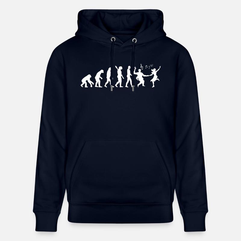 Darwin Evolution to Swing - Weiß - Stanley/Stella Unisex Bio-Hoodie CRUISER  - Navy