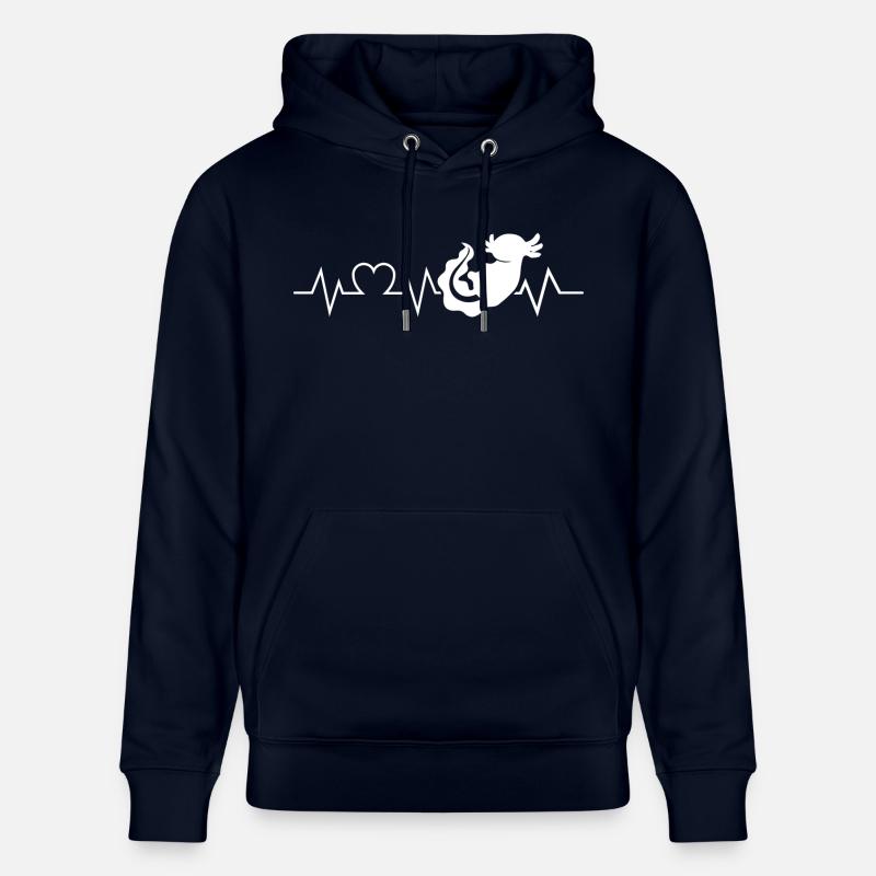Battement de cœur Axolotl - Sweat à capuche bio CRUISER Stanley/Stella Unisexe - marine