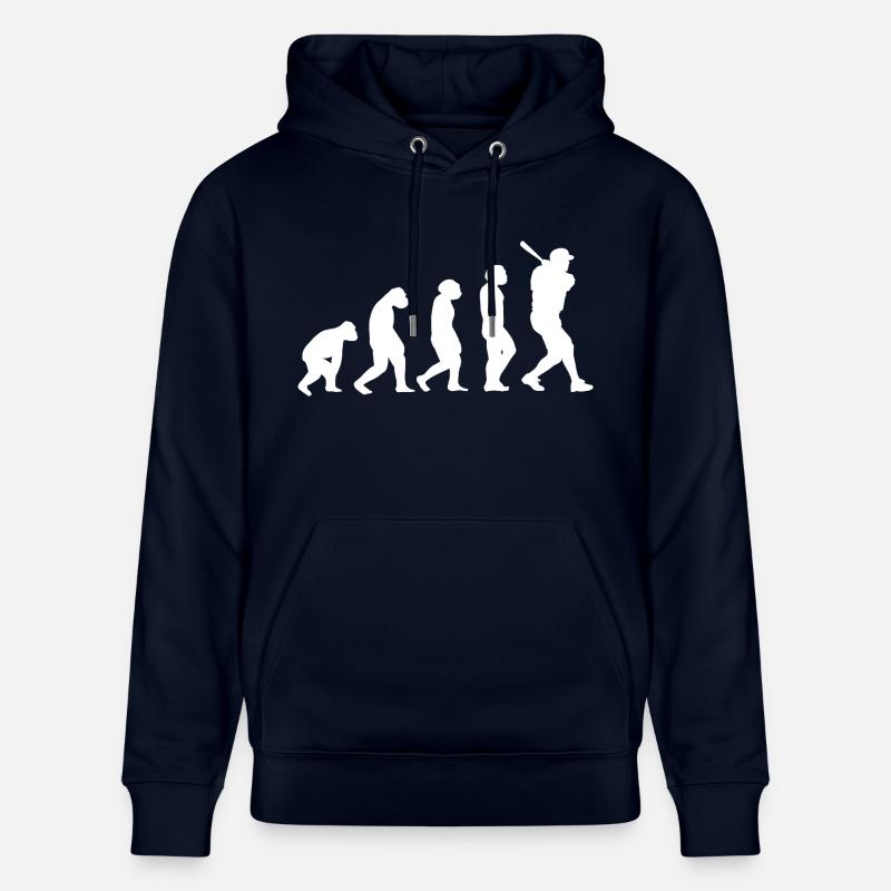 Baseballspieler Evolution Baseball - Stanley/Stella Unisex Bio-Hoodie CRUISER  - Navy