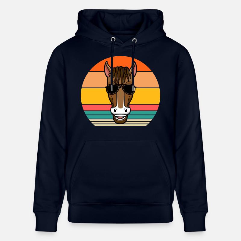 Monter à cheval - Sweat à capuche bio CRUISER Stanley/Stella Unisexe - marine