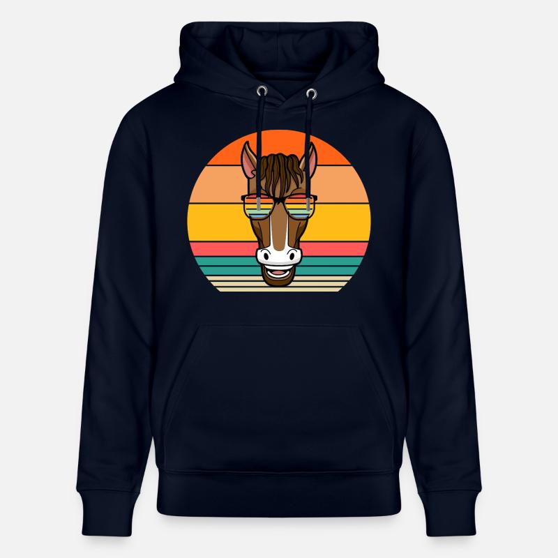 Monter à cheval - Sweat à capuche bio CRUISER Stanley/Stella Unisexe - marine