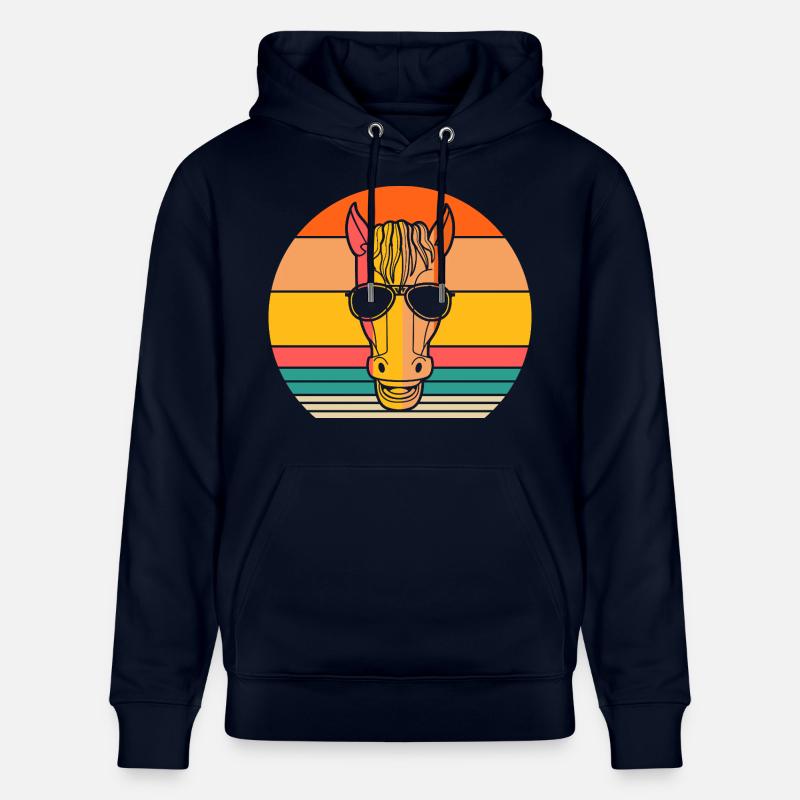 Monter à cheval - Sweat à capuche bio CRUISER Stanley/Stella Unisexe - marine
