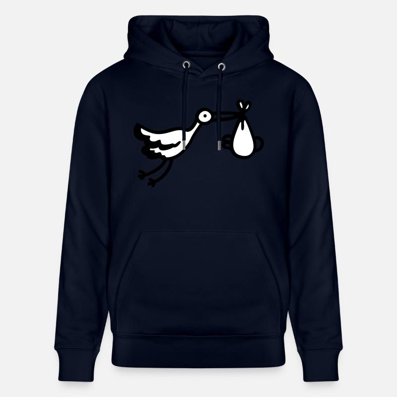 Stork + bébé - Sweat à capuche bio CRUISER Stanley/Stella Unisexe - marine