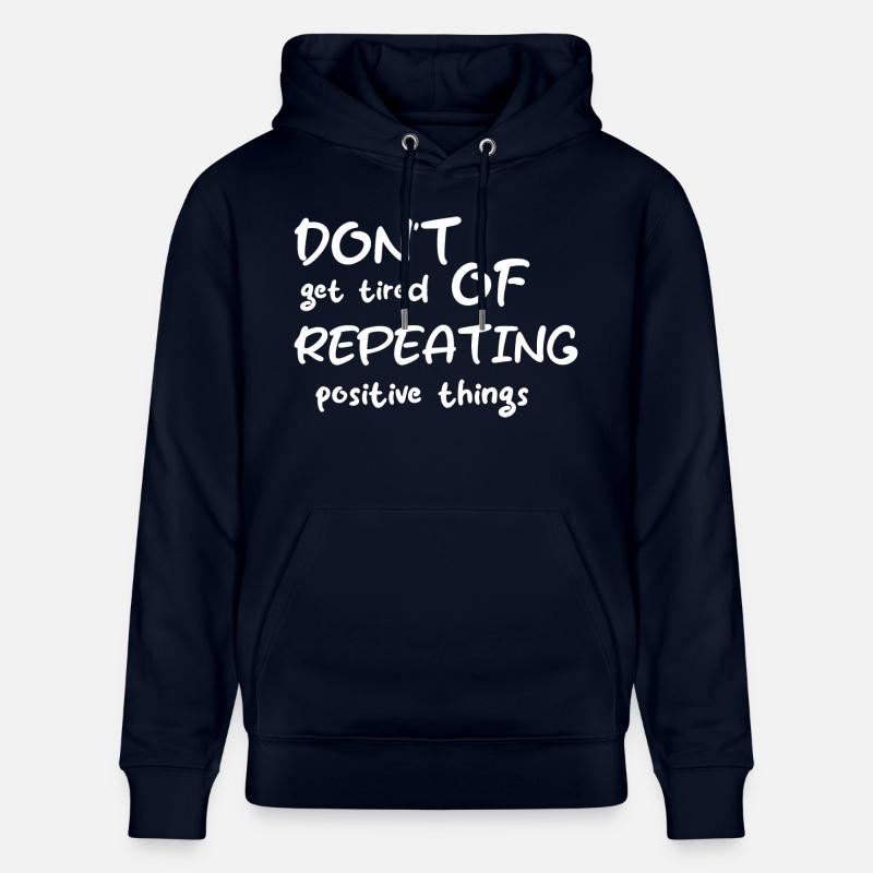 Citation de motivation - Sweat à capuche bio CRUISER Stanley/Stella Unisexe - marine