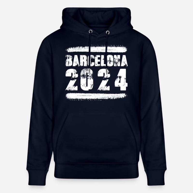 L’équipe de Barcelone 2024 - Sweat à capuche bio CRUISER Stanley/Stella Unisexe - marine