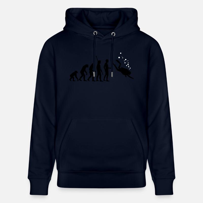 evolution_taucher_c_2c - Stanley/Stella Unisex Bio-Hoodie CRUISER  - Navy