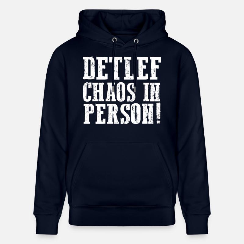 Prénom Detlef - Sweat à capuche bio CRUISER Stanley/Stella Unisexe - marine