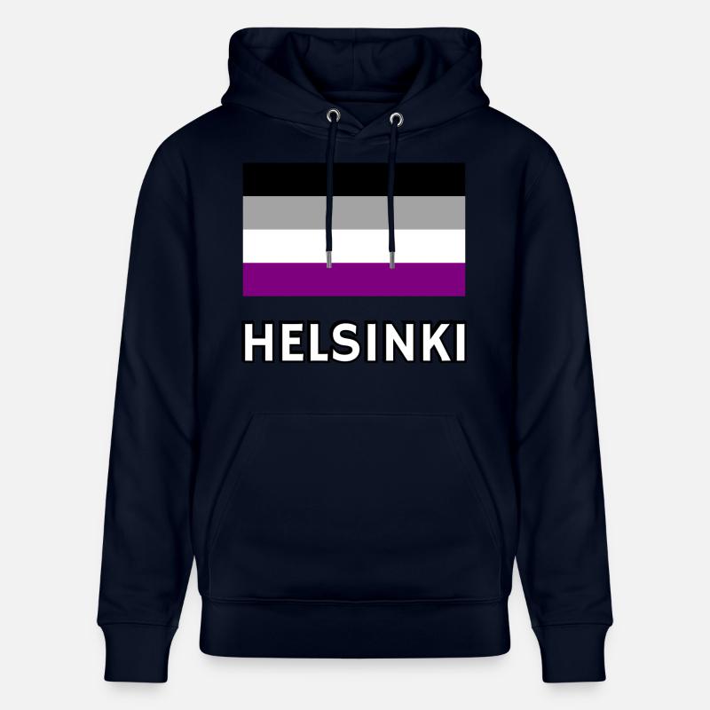 Asexualité Pride Drapeau Helsinki - Sweat à capuche bio CRUISER Stanley/Stella Unisexe - marine