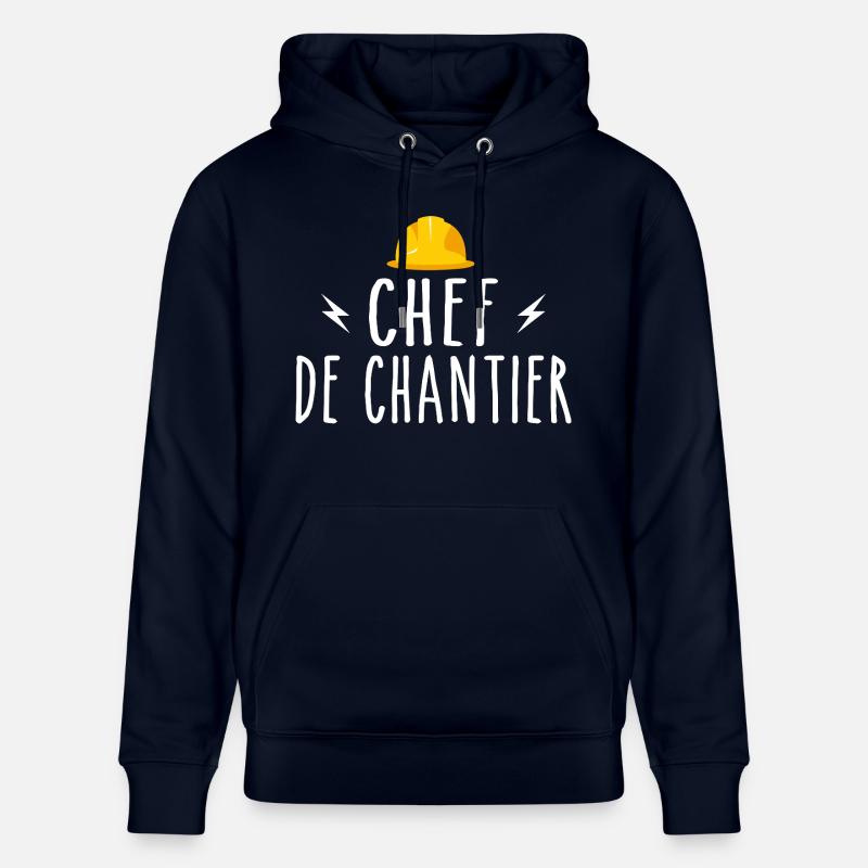 Chef De Chantier - Sweat à capuche bio CRUISER Stanley/Stella Unisexe - marine