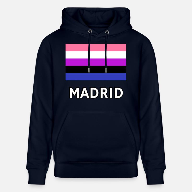 Genderfluid Pride Drapeau Madrid - Sweat à capuche bio CRUISER Stanley/Stella Unisexe - marine