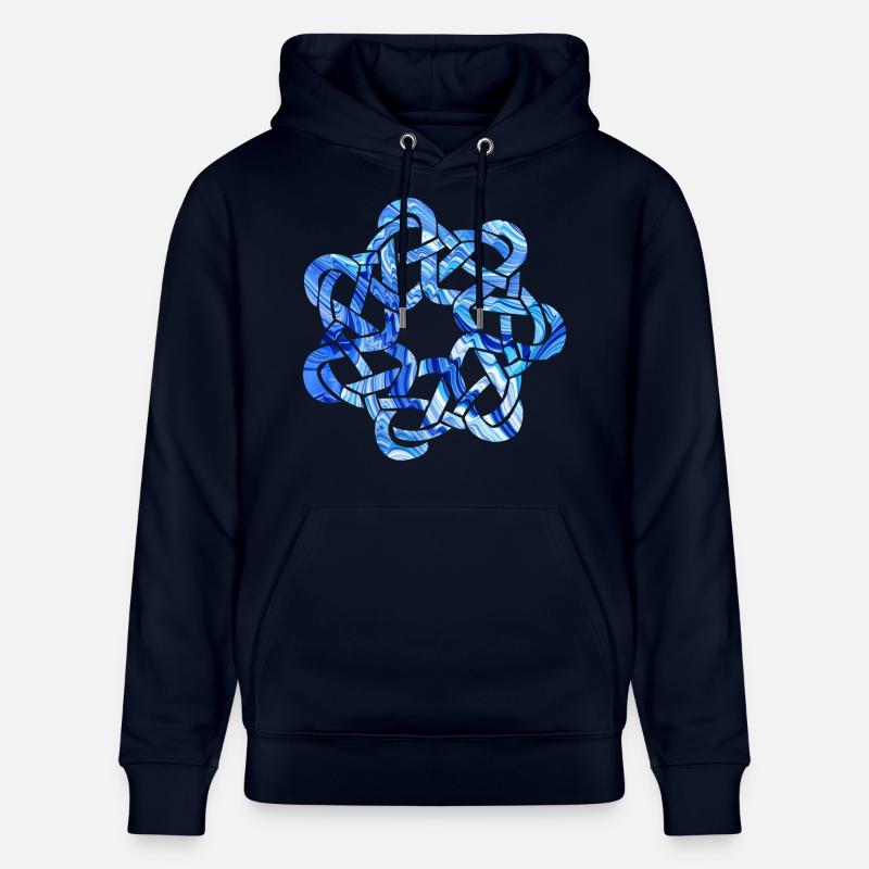 noeud celtique 9 e 80 - Sweat à capuche bio CRUISER Stanley/Stella Unisexe - marine