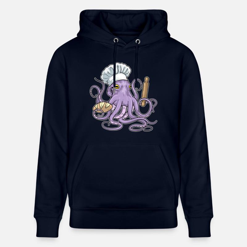 Pain boulanger Octopus - Sweat à capuche bio CRUISER Stanley/Stella Unisexe - marine