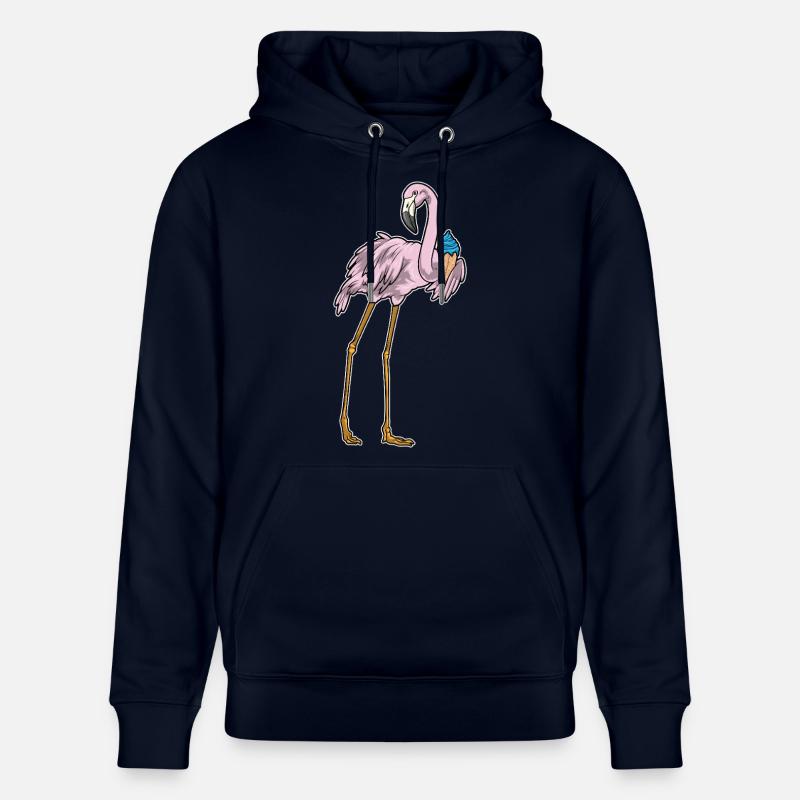 Glace Flamingo Waffle - Sweat à capuche bio CRUISER Stanley/Stella Unisexe - marine
