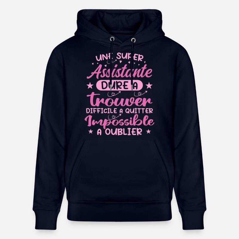 Ein Super Assistant - Assistent Geschenk - Stanley/Stella Unisex Bio-Hoodie CRUISER - Navy