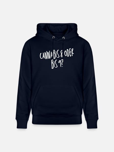 Cannabis 8 oder bis 9? - Stanley/Stella Unisex Bio-Hoodie CRUISER - Navy