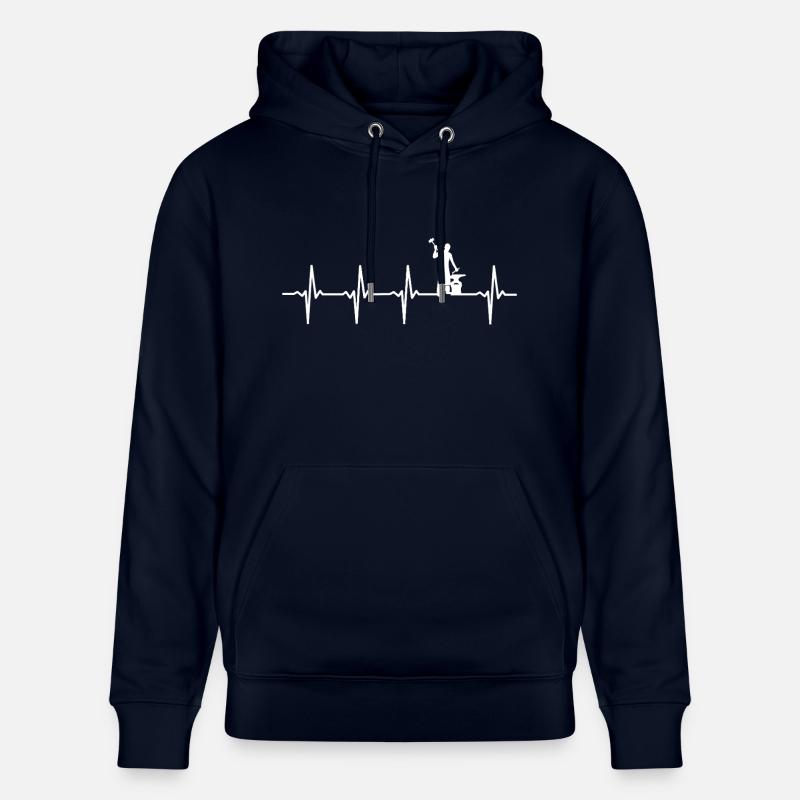 Blacksmith Heartbeat Blacksmith - Sweat à capuche bio CRUISER Stanley/Stella Unisexe - marine