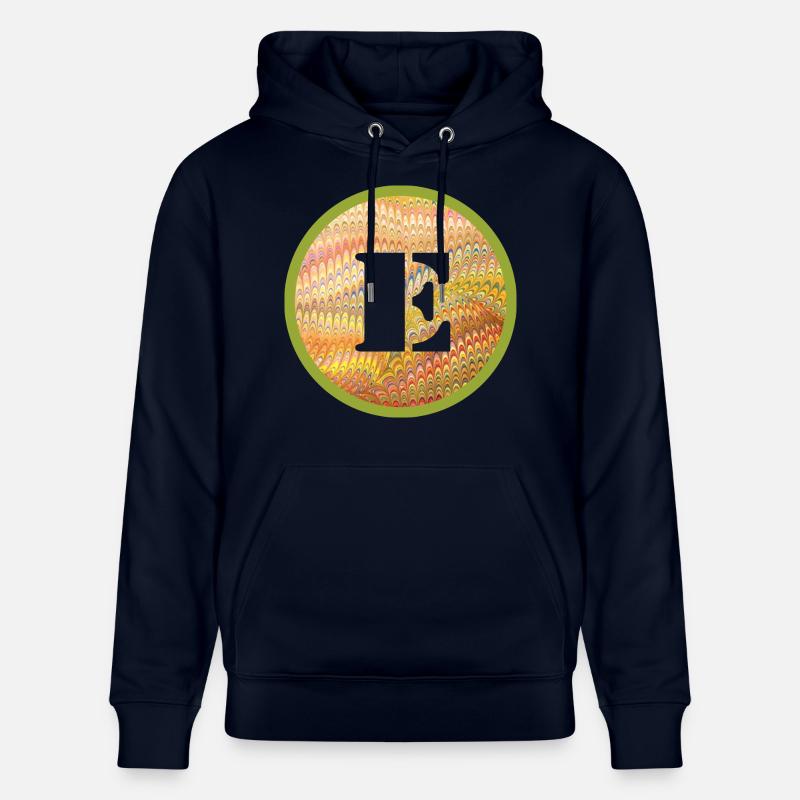 E 37 Lettre E - Sweat à capuche bio CRUISER Stanley/Stella Unisexe - marine