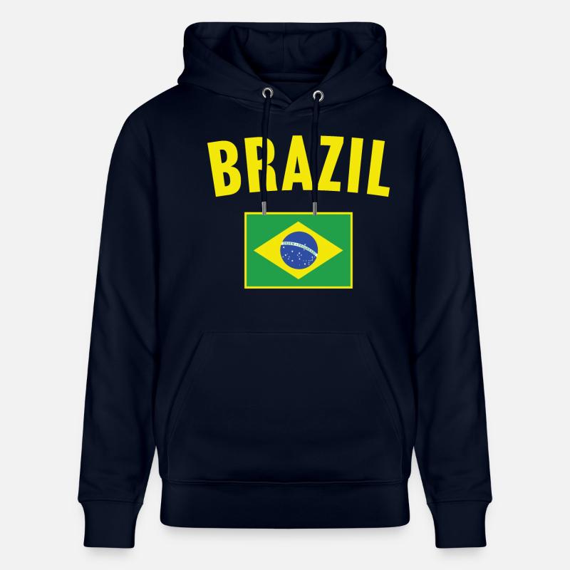 Drapeau du Brésil - Sweat à capuche bio CRUISER Stanley/Stella Unisexe - marine