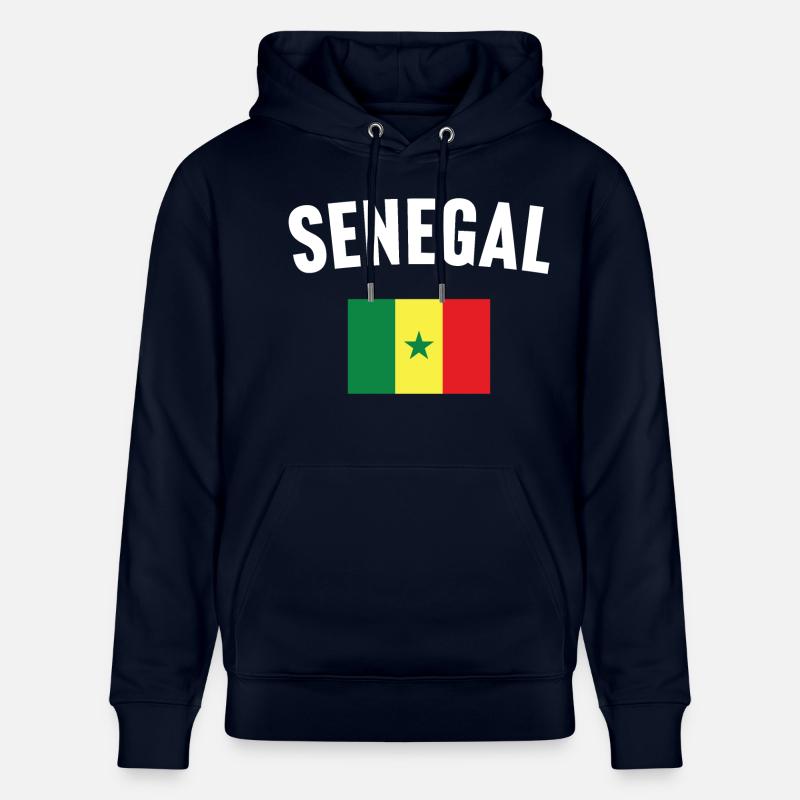 Drapeau du Sénégal - Sweat à capuche bio CRUISER Stanley/Stella Unisexe - marine