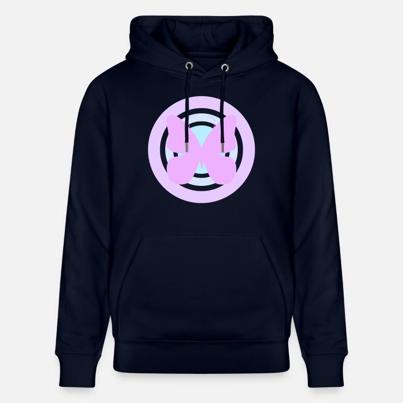 Papillon céleste violet - Sweat à capuche bio CRUISER Stanley/Stella Unisexe - marine