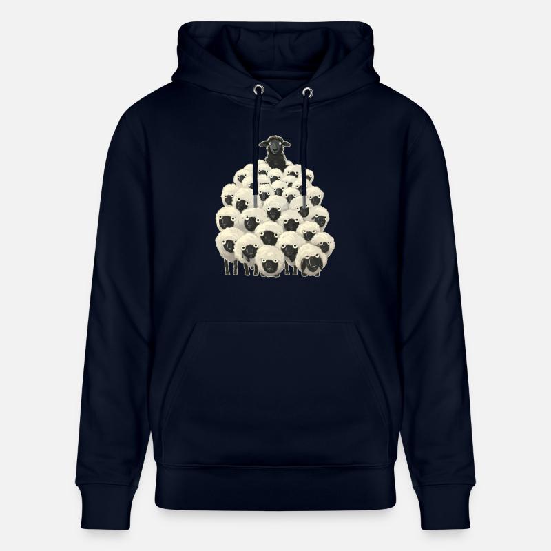 Mouton noir - Sweat à capuche bio CRUISER Stanley/Stella Unisexe - marine