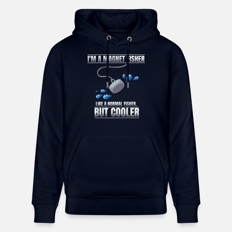 Ich bin ein Magnetfischer - Stanley/Stella Unisex Bio-Hoodie CRUISER  - Navy