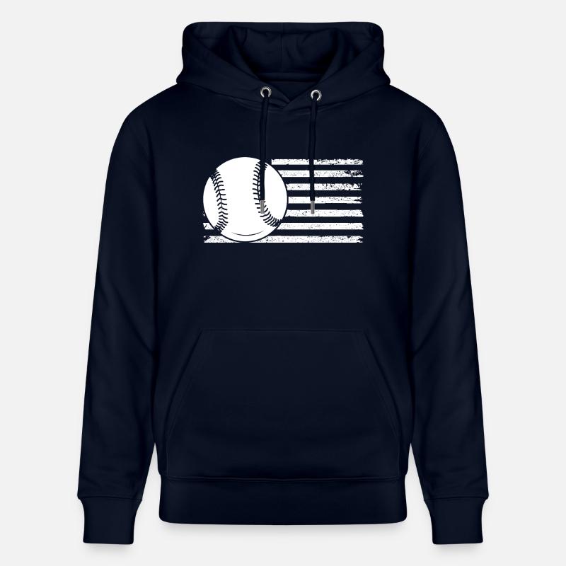 Joueur de baseball Baseball - Sweat à capuche bio CRUISER Stanley/Stella Unisexe - marine
