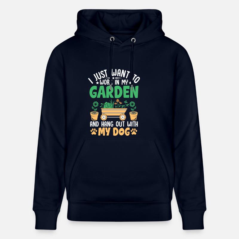 Chien de jardin - Sweat à capuche bio CRUISER Stanley/Stella Unisexe - marine