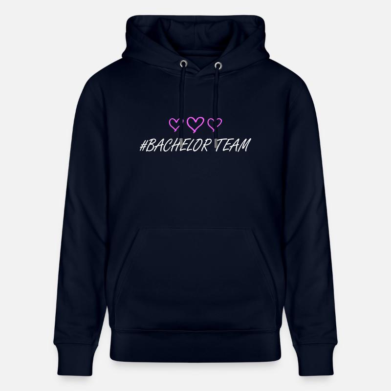bachelor team herzchen - Stanley/Stella Unisex Bio-Hoodie CRUISER - Navy
