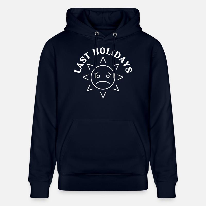 Graphique des dernières vacances - Sweat à capuche bio CRUISER Stanley/Stella Unisexe - marine