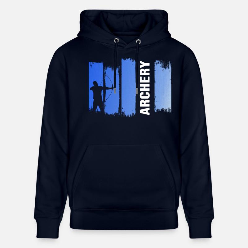 Bogensport Bogen "archery" Bogenparcours - Stanley/Stella Unisex Bio-Hoodie CRUISER  - Navy