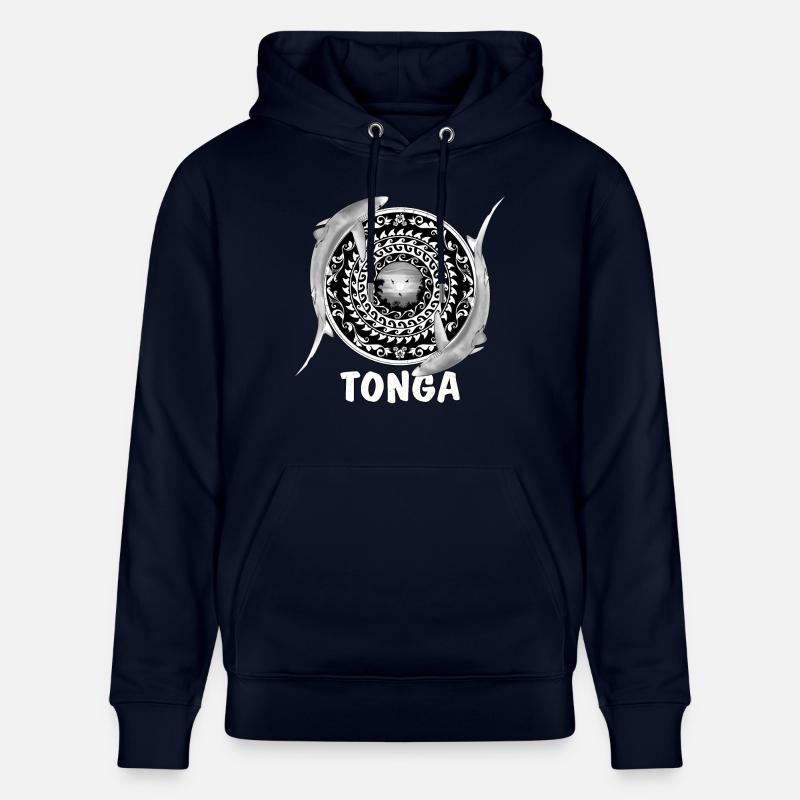 Tonga Blue Sharks - Sweat à capuche bio CRUISER Stanley/Stella Unisexe - marine